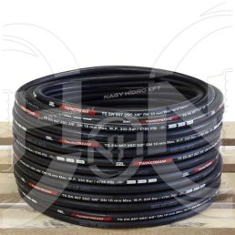 FURTUN SPALATORIE, 2SN DN12=1/2", 600BAR 135°C, NEGRU (JETPOWER) - 2SN-12-JET600