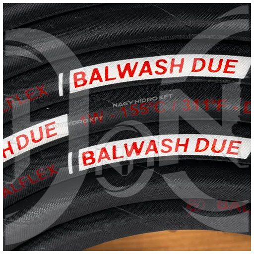 2SN DN08=5/16" 400BAR 155Cˇ FURTUN SPALATORIE INALTA PRESIUNE, NEGRU (BALFLEX BALWASH) - 2SNJETF-08BF