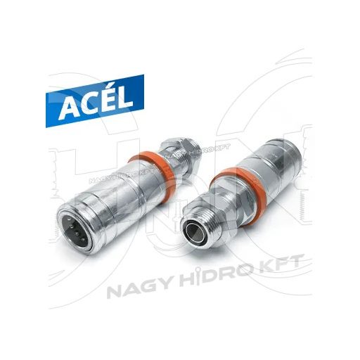 1" ORFS DN12 CUPLA RAPIDA, FILET EZTERIOR LUNG CU PIULITA, MAMA, ISO 7241 A, TIP PUSH-PULL (FASTER) - 3CFHF12_1UNS_F