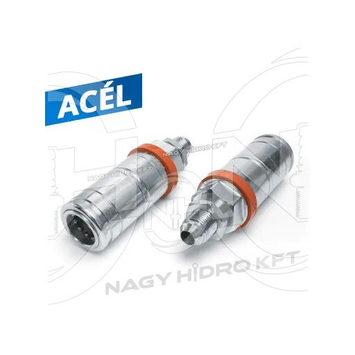 7/8" UNF DN12 CUPLA RAPIDA, FILET EZTERIOR LUNG CU PIULITA, MAMA, ISO 7241 A, TIP PUSH-PULL (FASTER) - 3CFHF14_78UNFF