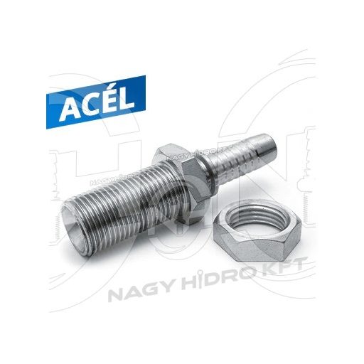 DN10 1/2" BSP COLOS, VÁLASZFAL/SZERELŐFAL KÜLSÖ MENETES HIDRAULIKA TÖMLŐ CSATLAKOZÓ