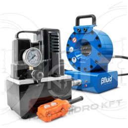 MASINA SERTIZARE ELECTROHIDRAULICA 220V Bfluid PUTERE STRANGERE 100t MAX: 4SH-DN20, 2SN-25, 1SN-DN32  (CU SET BACURI 10,12,14,16,19,22,25,29) - BFLUID-CRM-20HE