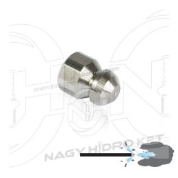   1/4" 090 BSP COLOS CSŐTISZTÍTÓ FÚVÓKA INOX KIVITEL, FURATOK ELOSZTÁSA 3+1