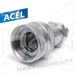   3/8" DN10 NPT COLOS KÜLSŐ MENETES ÖSSZETEKERŐS GYORSCSATLAKOZÓ HÜVELY, CSAVAROS KIVITEL (ENERPAC TÍPUS 700BAR)