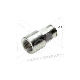 DN10 M16X1,5, ADAPTOR PUSH-IN, FILET INTERIOR, METRIC, METAL - FPCFG-101615