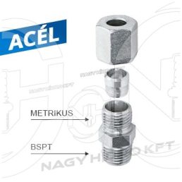 R1/8"-06L ARMATURA PENTRU FURTUN GRESARE CENTRALIZATA FILET BSPT/METRIC EXTERIOR/EXTERIOR STG - GIKK-R18-06L