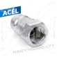   3/8" BSP DN10 BELSŐ MENETES HIDRAULIKA GYORSCSATLAKOZÓ DUGÓ , PUSH PULL ISO-A PAV1