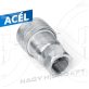   1/2" BSP DN12 BELSŐ MENETES HIDRAULIKA GYORSCSATLAKOZÓ HÜVELY , PUSH PULL ISO-A PAV1