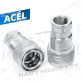   3/8" BSP DN10 BELSŐ MENETES HIDRAULIKA GYORSCSATLAKOZÓ HÜVELY , PUSH PULL ISO-A PAV1