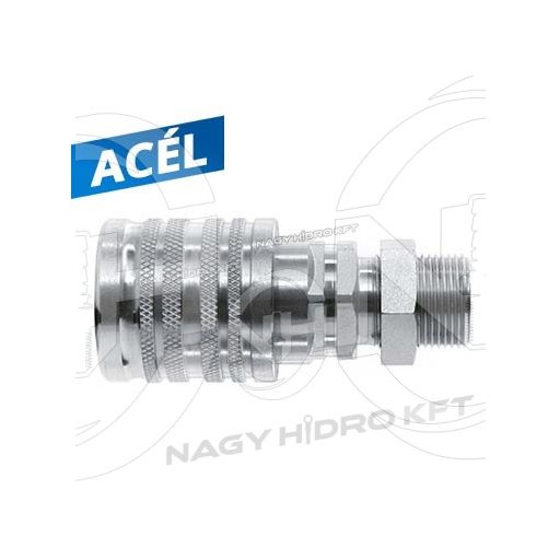 M16x1,5 24ˇ 10L DN12 CUPLA RAPIDA HIDRAULICA LUNG FILET EXTERIOR PUSH PULL ISO-A PPV3 MAMA - HGHV-KM161510L-DN12