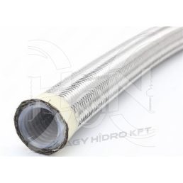 DN06=1/4" 160 BAR FURTUN TEFLON INTERIOR RIDAT, CU PROTECTIE METALICA - HTT-06