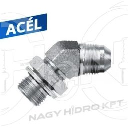 1/4"-1/2" ADAPTOR 45 BSP/UNF FILET EXTERIOR ETANSARE IN BLOC CON 74 GRADE - I45KKTBU-14-12