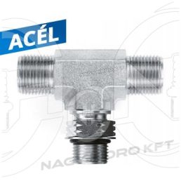 1"ORFS - T1/2"BSP ADAPTOR T ORFS/BSP/ORFS FILET EXTERIOR ETANSARE PLANA ETANSARE IN BLOC LA MIJLOC - ITKKTOKB-01-12