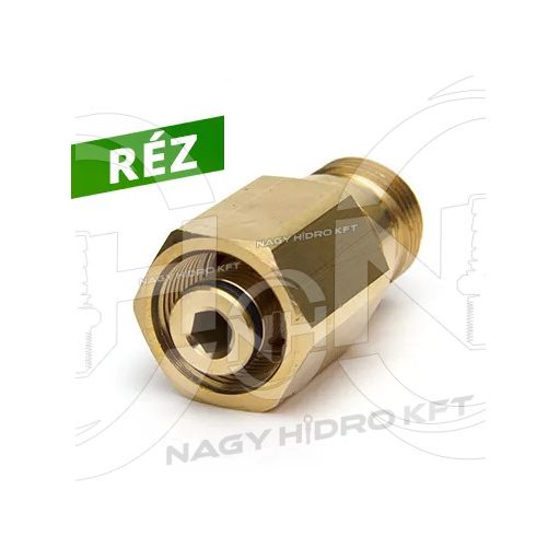 K-LOCK - M22X1,5 - TR22 ADAPTOR SPALATORIE FIX, CUPRU (EASY-LOCK)-KAR-FM22FM22