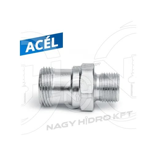TR22-3/8" ADAPTOR SPALATORIE FILET EXTERIOR/EXTERIOR FIX, OTEL (EASY-LOCK)-KAR-KK-TR22-38-STG