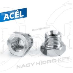 M18X1,5-1/4" ADAPTOR METRIC/BSP FIX SCURT FILET EXTERIOR/INTERIOR - KBMBRF-M1815-14