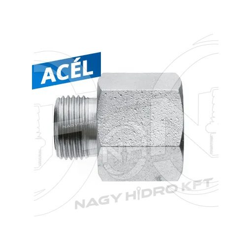 13/16"-1/2" ADAPTOR ORFS/BSP FIX FILET EXTERIOR/INTERIOR - KBOBF-1316-12