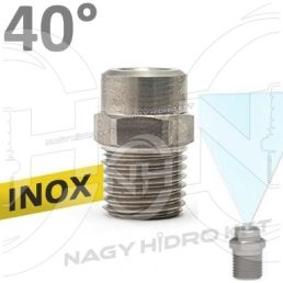   40ˇ 090 1/4" NPT KÜLSŐ MENETES MOSÓ FÚVÓKA, INOX KIVITELBEN (NAGYNYOMÁSÚ TISZTÍTÓHOZ)