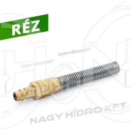 CUPLA RAPIDA AER STUT TATA, CUPRU, CU SPIRALA PROTECTIE, PENTRU FURTUN PNEUMATIC 8x10mm - LRTKS-0810