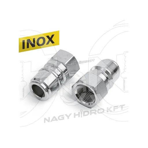 3/8" BSP CUPLA RAPIDA SPALATORIE FILET INTERIOR TATA, INOX - MMC-DI38
