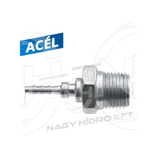 DN02 1/8" NPT COLOS KÜLSŐ MENETES MÉRŐPONT TÖMLŐ CSATLAKOZÓ