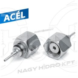   DN02 3/8" BSP COLOS EGYENES MÉRŐPONT TÖMLŐ CSATLAKOZÓ 60ˇ KÚPPAL
