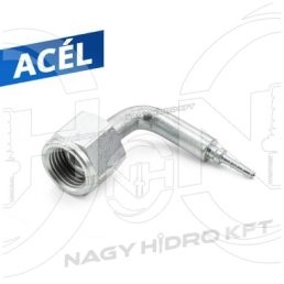   90ˇ DN02 1/8" BSP COLOS EGYENES MÉRŐPONT TÖMLŐ CSATLAKOZÓ 60ˇ KÚPPAL