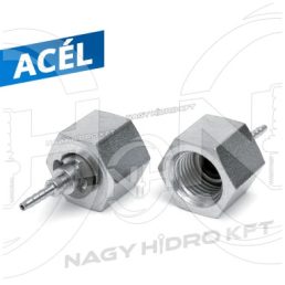   DN02 1/4" BSP MENETES MANOMÉTER TÖMLŐ CSATLAKOZÓ, MÉRŐPONTOKHOZ