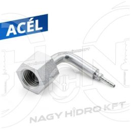   90ˇ DN02 1/2" BSP MENETES MANOMÉTER TÖMLŐ CSATLAKOZÓ, MÉRŐPONTOKHOZ