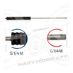   1/4" 1500mm EGYENES MOSÓPISZTOLY SZÁR / LÁNDZSA, MŰANYAG MARKOLATTAL (INOX / ROZSDAMENTES)
