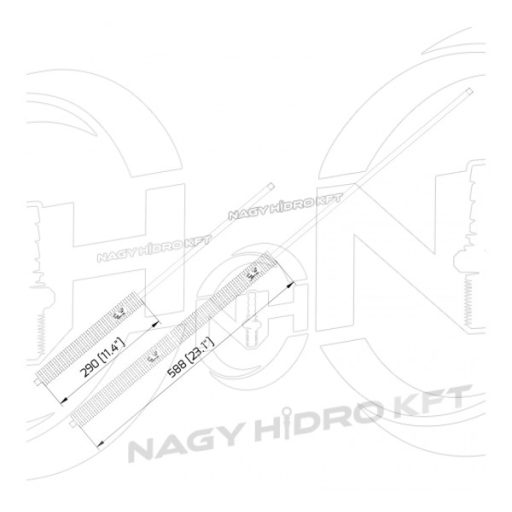 1/4" 1700mm EGYENES MOSÓPISZTOLY SZÁR / LÁNDZSA, MŰANYAG MARKOLATTAL (INOX / ROZSDAMENTES)