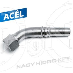 45ˇ DN20 1.7/16" ARMATURA INTERLOCK FILET ORFS ETANSARE PLANA (ORF45) - ORFSHI-4520-1-716