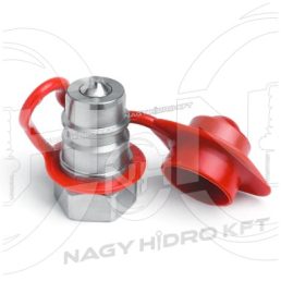   DN10 PIROS PORVÉDŐ SAPKA GYORCSATLAKOZÓ DUGÓHOZ (PUSH PULL ISO-A PPV3)