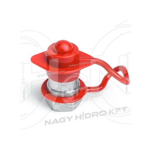 DN12 PIROS PORVÉDŐ SAPKA GYORCSATLAKOZÓ DUGÓHOZ (PUSH PULL ISO-A PPV3)