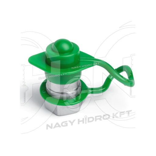 DN12 ZÖLD PORVÉDŐ SAPKA GYORCSATLAKOZÓ DUGÓHOZ (PUSH PULL ISO-A PPV3)