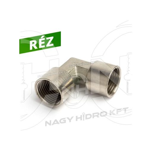 1/8" ADAPTOR L PNEUMATIC BSP FILET INTERIOR, CUPRU - PILBBB-18