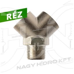 1/4" ADAPTOR Y PNEUMATIC BSPT FILET EXTERIOR/INTERIOR/INTERIOR, CUPRU - PIYKBB-14