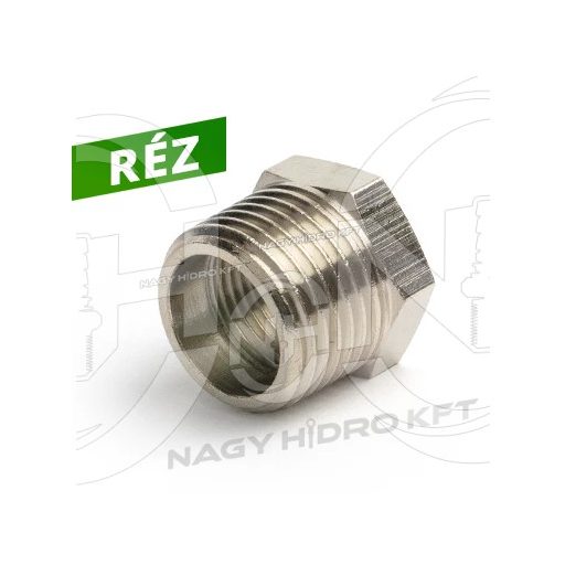 1/2"-1/4" ADAPTOR PNEUMATIC BSPT/BSP FILET EXTERIOR/INTERIOR FIX SCURT, CUPRU - PKBBRF-1214