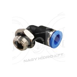 90" DN10 M22x1,5 ADAPTOR PUSH-IN L FILET EXTERIOR METRIC - PLM-10M2215