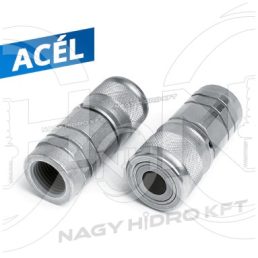   1/4" DN06 300BAR BSP BELSŐ MENETES HIDRAULIKA GYORSCSATLAKOZÓ HÜVELY, CSEPPENÉSMENETES KIVITEL PLT1