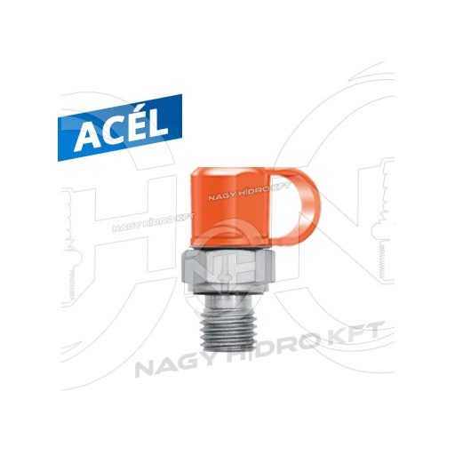 M16x2-1/2" RACORD PUNCT DE MASURARE FILET EXTERIOR BSP ETANSARE IN BLOC CAPAC PROTECTIE PLASTIC - PMPK-1602-B12