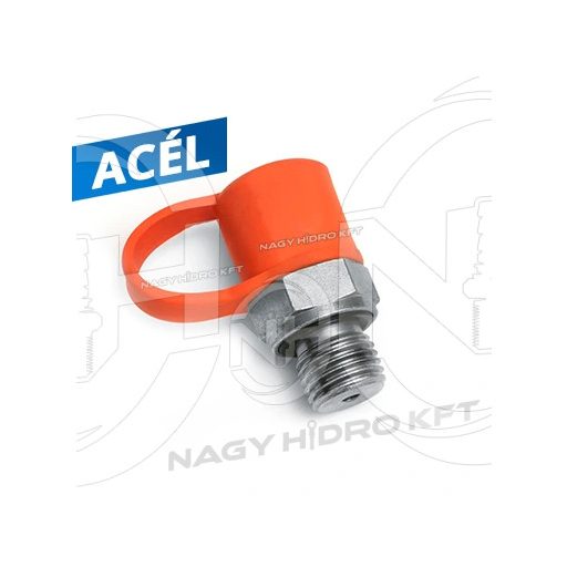 M16x2-1/8" BSP COLOS, TÖMBÖSÍTETT MÉRŐPONT CSATLAKOZÓ, MŰANYAG VÉDŐKUPAKKAL