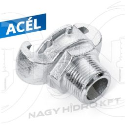 1/2" CUPLAJ CU GHEARE FILET EXTERIOR BSP PENTRU FURTUN AER COMPRIMAT - PRT-KM12