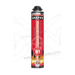 900gr SPUMA POLIURETANICA, B1, REZISTENT LA FOC (GRAFEN PROFESSIONAL) - PUR-T900