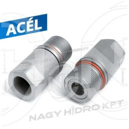   3/4" DN20 350BAR BSP BELSŐ MENETES HIDRAULIKA GYORSCSATLAKOZÓ HÜVELY, CSEPPENÉSMENETES CSAVAROS KIVITEL PVT4