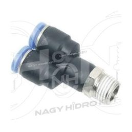DN10 1/4" ADAPTOR PUSH-IN Y FILET EXTERIOR CONIC BSPT - PYT-1014