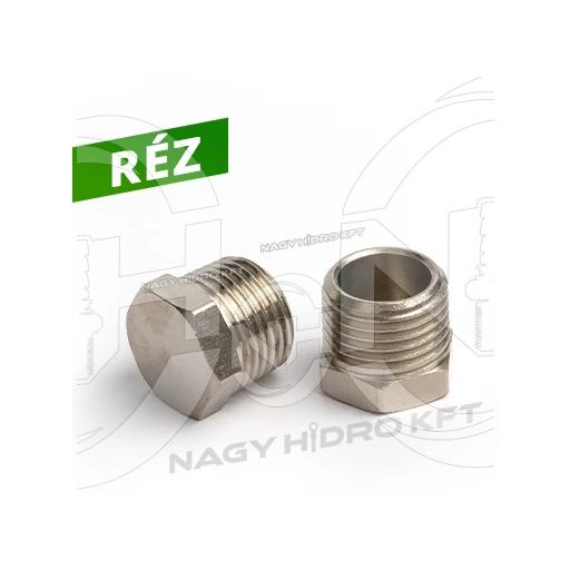 3/8" DOP INCHIDERE PNEUMATIC BSP CAP HEXAGONAL, CUPRU - PZDB-38