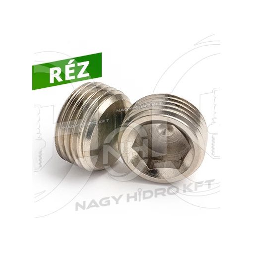 1/8" DOP INCHIDERE PNEUMATIC BSPT CONIC CAP IMBUS, CUPRU - PZDIK-18