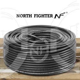 DN06=1/4" 227BAR FURTUN GRI SPALATORIE/SPUMARE TERMOPLAST CU INSERTIE TEXTILA (NORTH FIGHTER CAR WASH COMFORT) - R7JET-06NF-GRAY