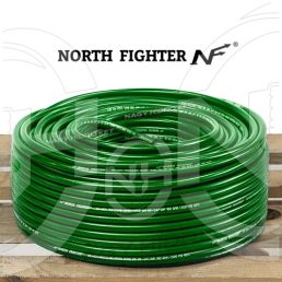 DN06=1/4" 227BAR FURTUN VERDE SPALATORIE/SPUMARE TERMOPLAST CU INSERTIE TEXTILA (NORTH FIGHTER CAR WASH COMFORT) - R7JET-06NF-GREEN